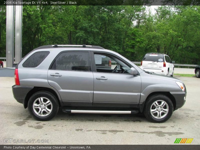 Steel Silver / Black 2006 Kia Sportage EX V6 4x4
