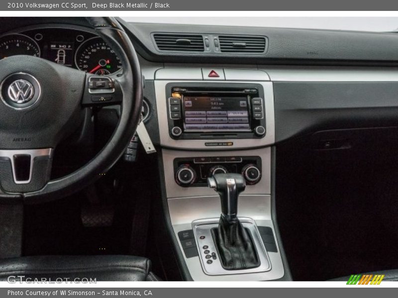 Deep Black Metallic / Black 2010 Volkswagen CC Sport