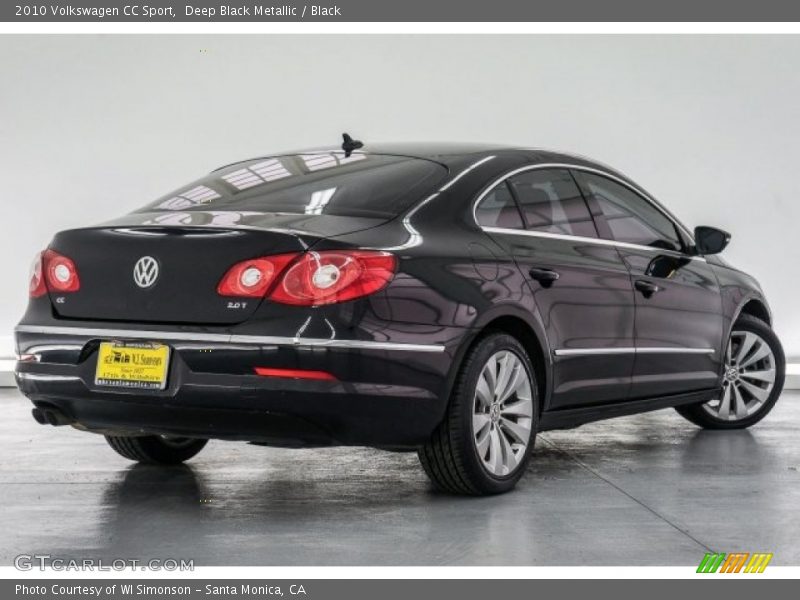 Deep Black Metallic / Black 2010 Volkswagen CC Sport