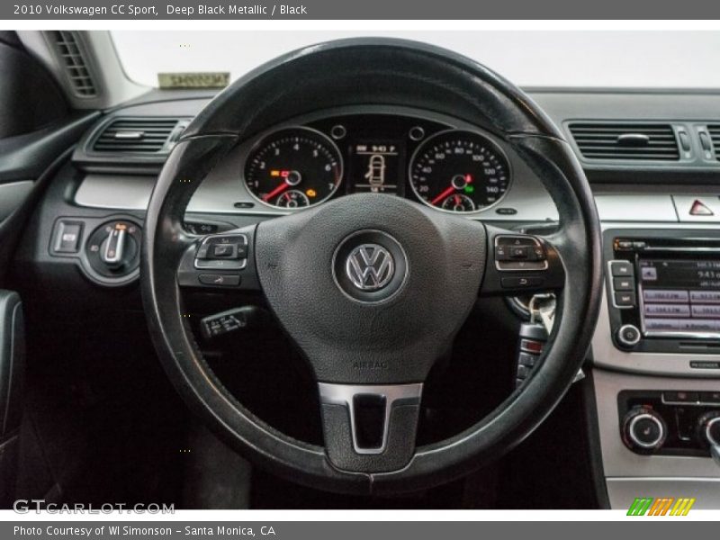 Deep Black Metallic / Black 2010 Volkswagen CC Sport