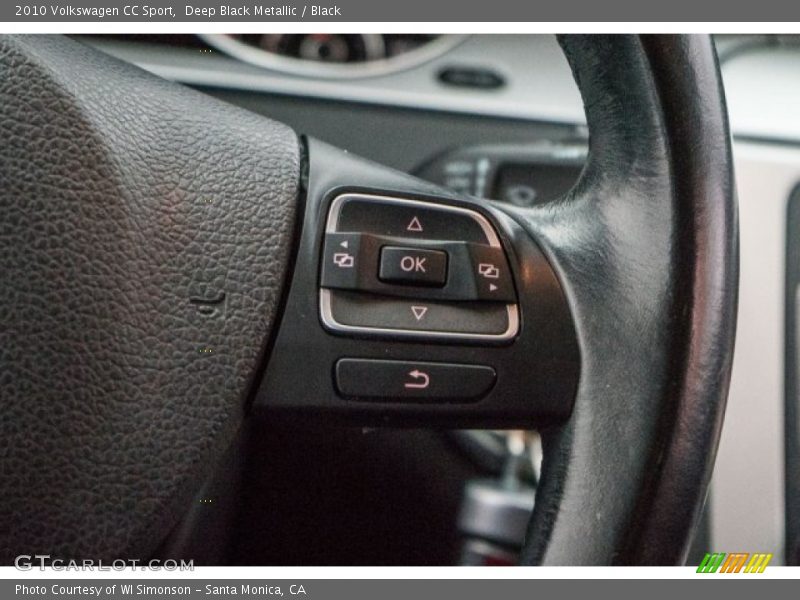 Deep Black Metallic / Black 2010 Volkswagen CC Sport