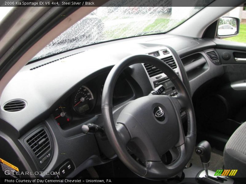 Steel Silver / Black 2006 Kia Sportage EX V6 4x4