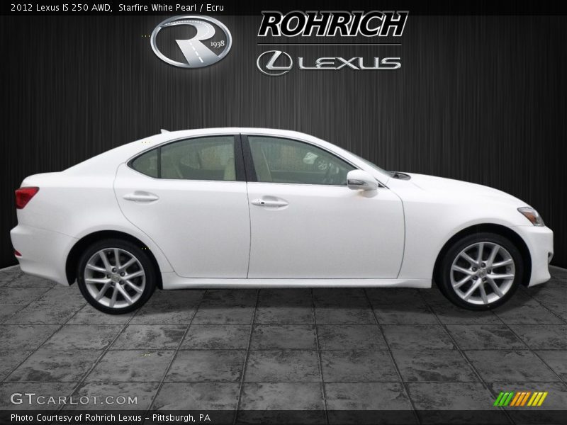 Starfire White Pearl / Ecru 2012 Lexus IS 250 AWD