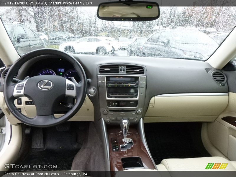 Starfire White Pearl / Ecru 2012 Lexus IS 250 AWD