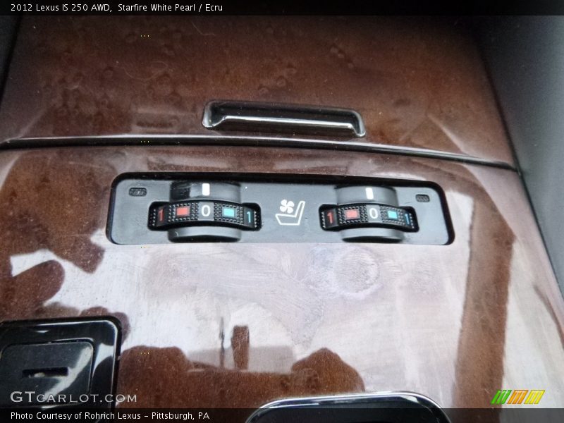 Starfire White Pearl / Ecru 2012 Lexus IS 250 AWD