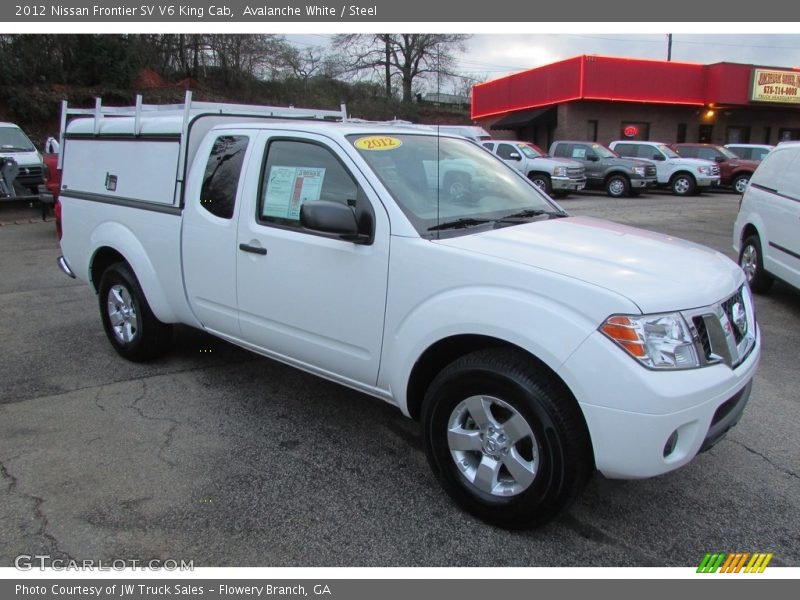 Avalanche White / Steel 2012 Nissan Frontier SV V6 King Cab