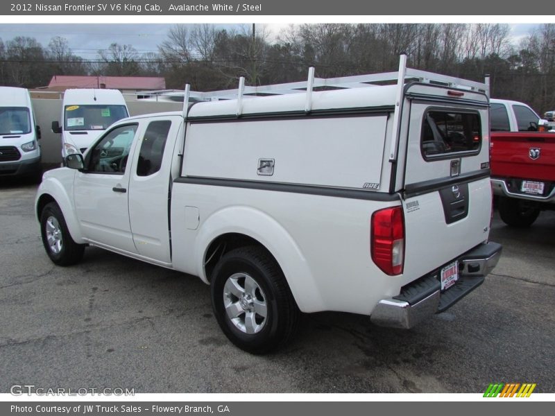 Avalanche White / Steel 2012 Nissan Frontier SV V6 King Cab