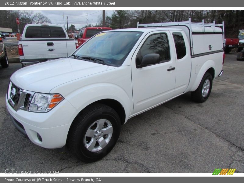 Avalanche White / Steel 2012 Nissan Frontier SV V6 King Cab
