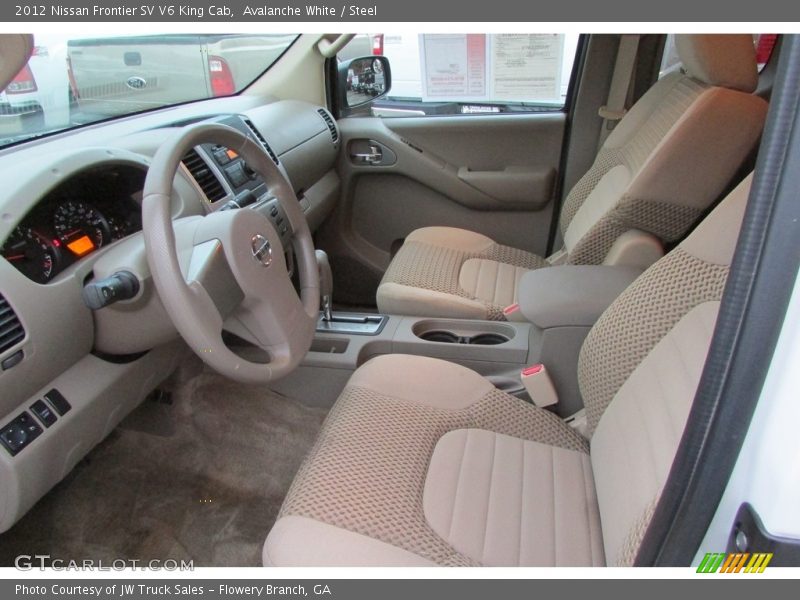 Avalanche White / Steel 2012 Nissan Frontier SV V6 King Cab