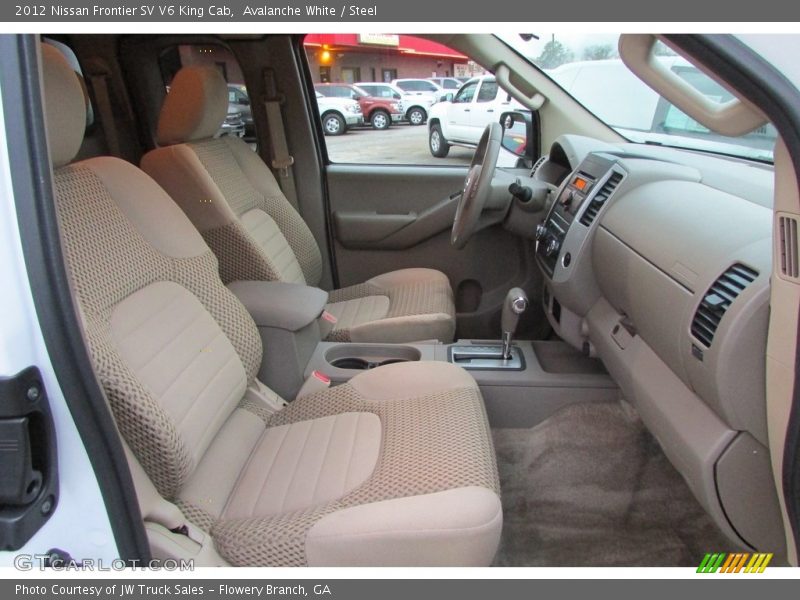Avalanche White / Steel 2012 Nissan Frontier SV V6 King Cab