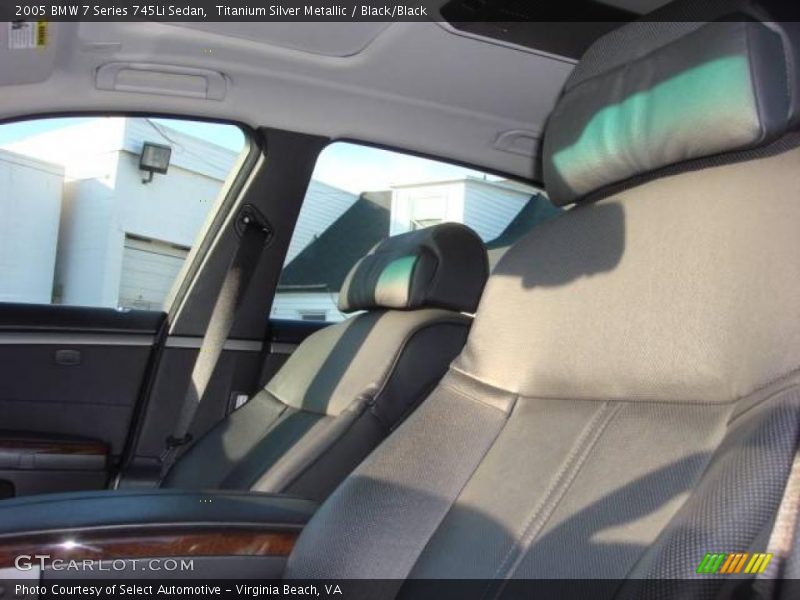 Titanium Silver Metallic / Black/Black 2005 BMW 7 Series 745Li Sedan