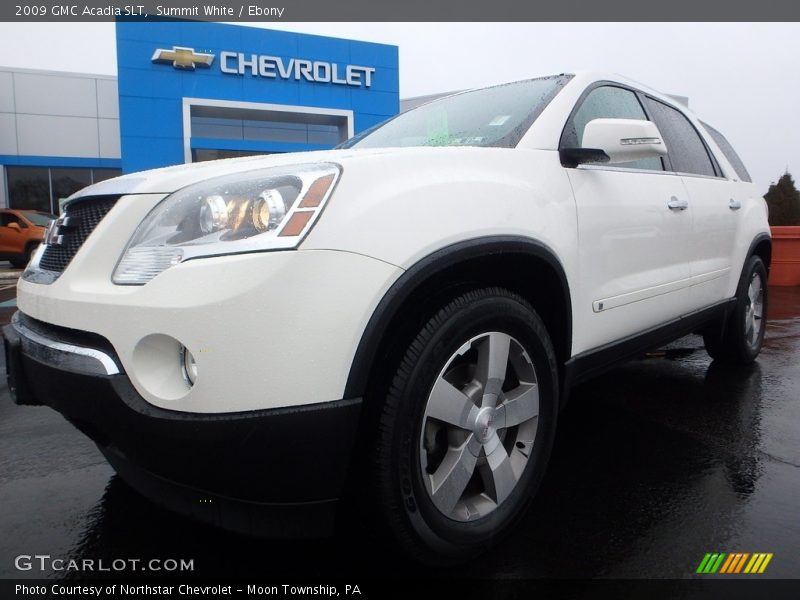 Summit White / Ebony 2009 GMC Acadia SLT