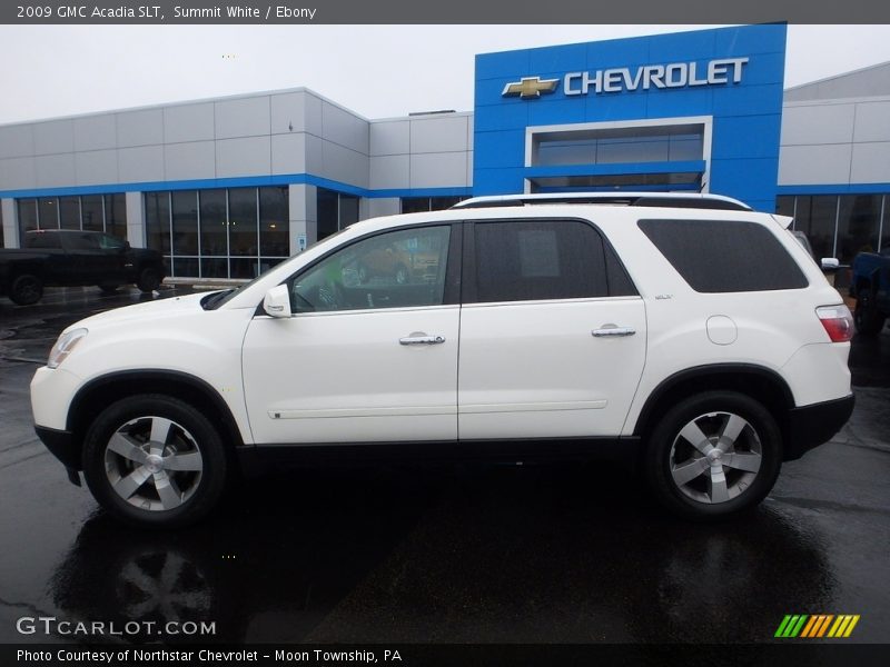 Summit White / Ebony 2009 GMC Acadia SLT