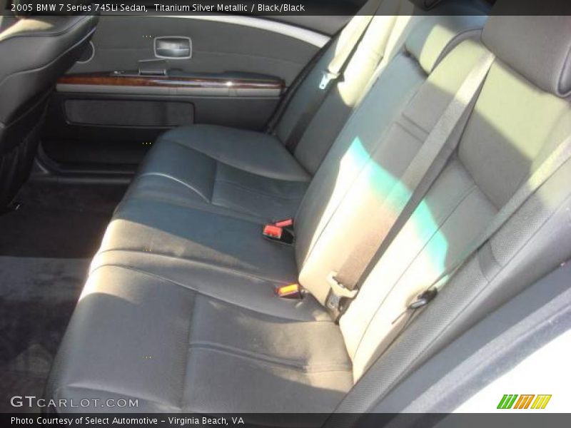 Titanium Silver Metallic / Black/Black 2005 BMW 7 Series 745Li Sedan