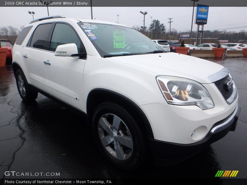 Summit White / Ebony 2009 GMC Acadia SLT
