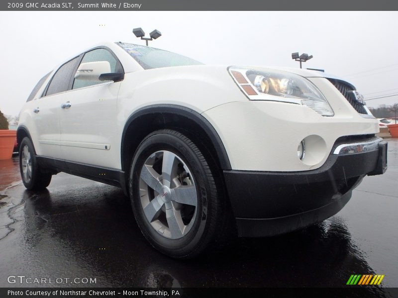 Summit White / Ebony 2009 GMC Acadia SLT