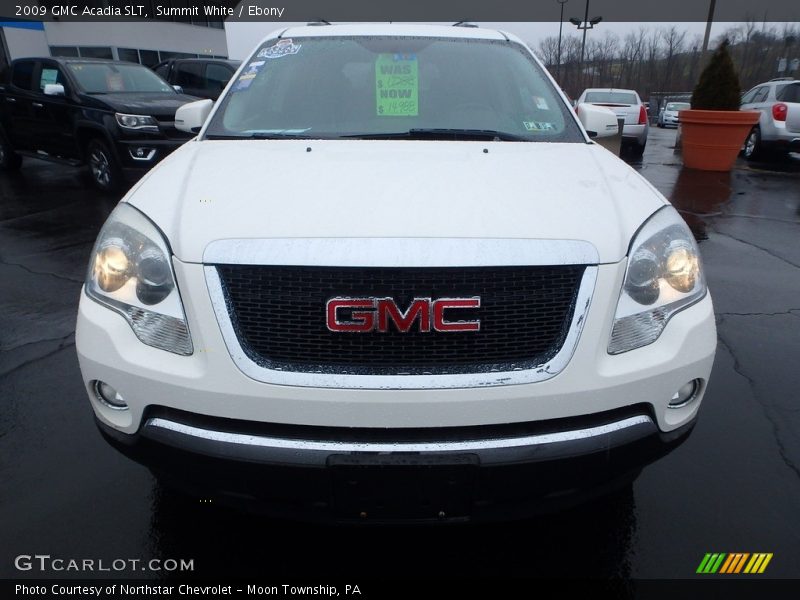 Summit White / Ebony 2009 GMC Acadia SLT