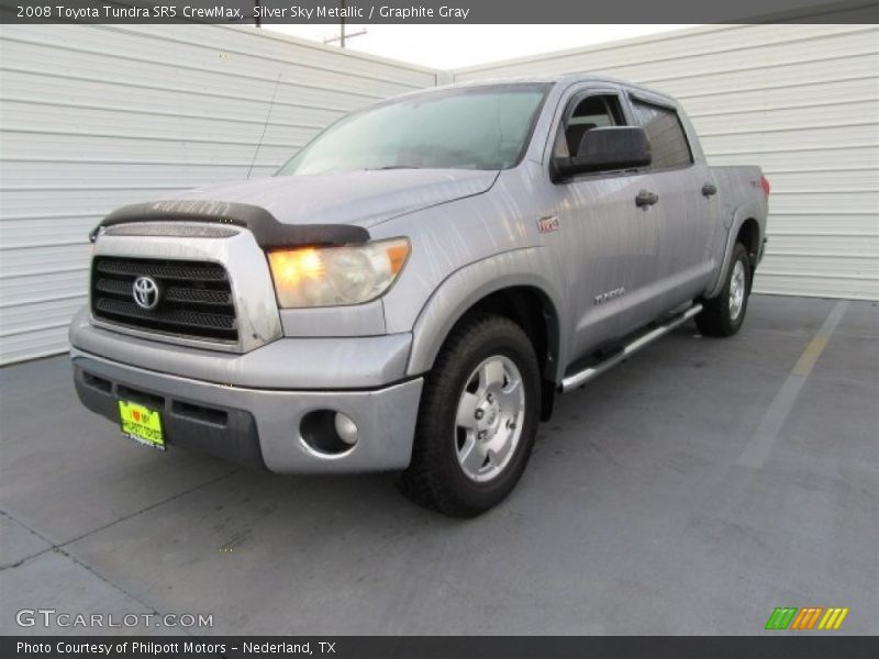 Silver Sky Metallic / Graphite Gray 2008 Toyota Tundra SR5 CrewMax