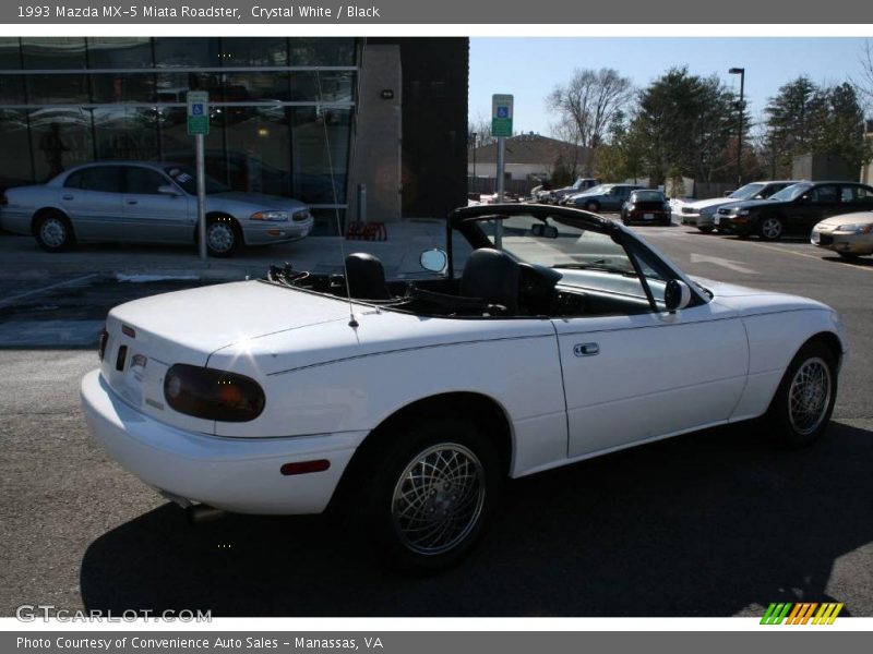 Crystal White / Black 1993 Mazda MX-5 Miata Roadster