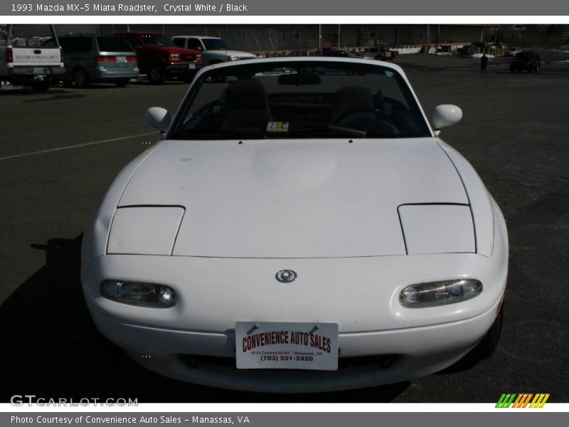 Crystal White / Black 1993 Mazda MX-5 Miata Roadster