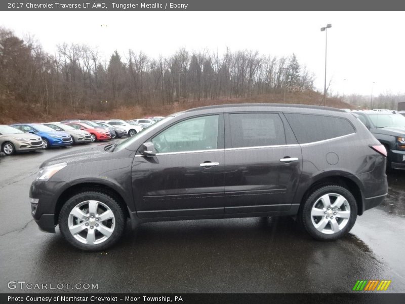 Tungsten Metallic / Ebony 2017 Chevrolet Traverse LT AWD