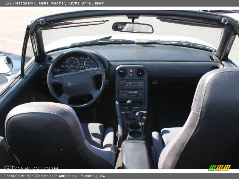 Crystal White / Black 1993 Mazda MX-5 Miata Roadster