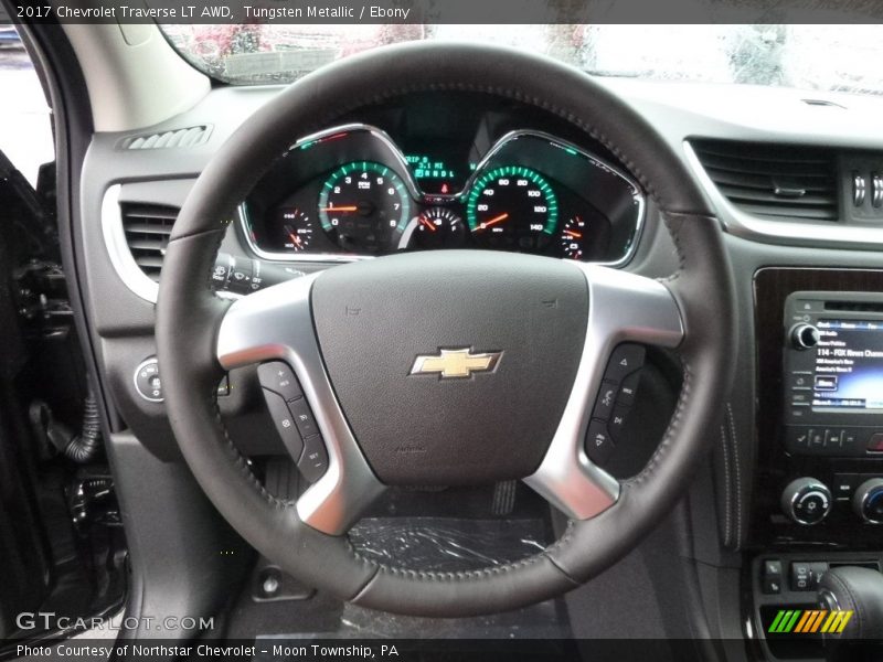 Tungsten Metallic / Ebony 2017 Chevrolet Traverse LT AWD