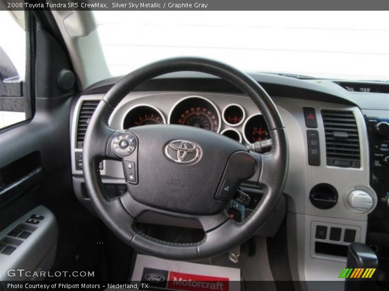 Silver Sky Metallic / Graphite Gray 2008 Toyota Tundra SR5 CrewMax