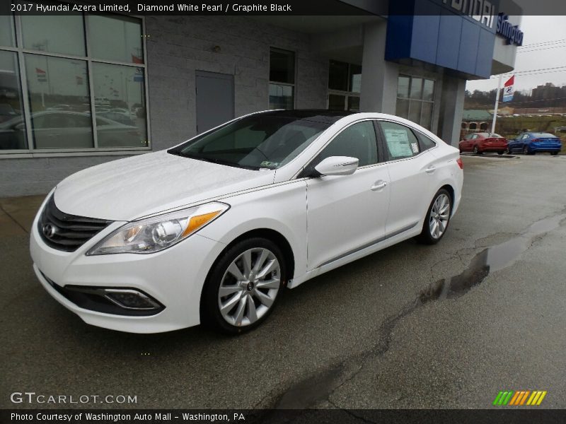 Diamond White Pearl / Graphite Black 2017 Hyundai Azera Limited