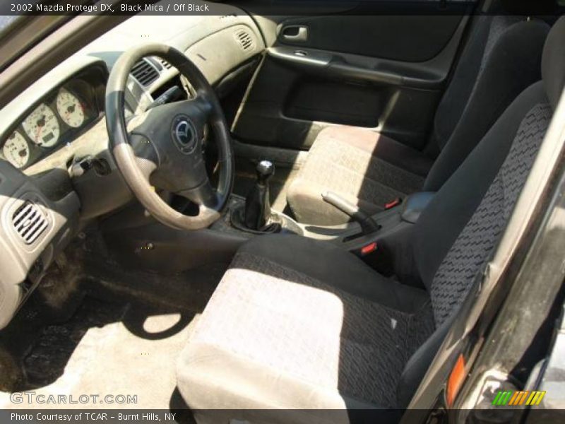 Black Mica / Off Black 2002 Mazda Protege DX