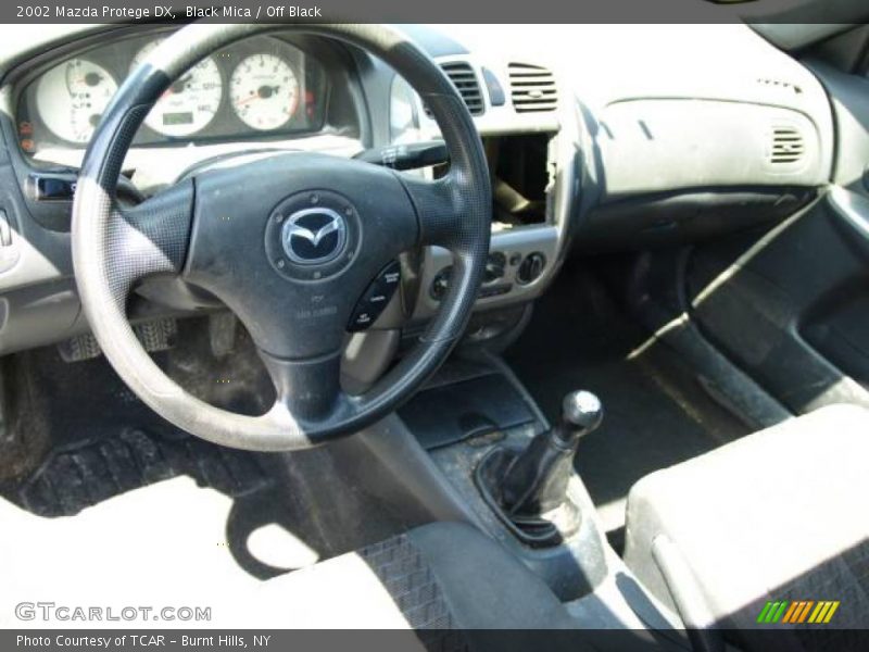Black Mica / Off Black 2002 Mazda Protege DX