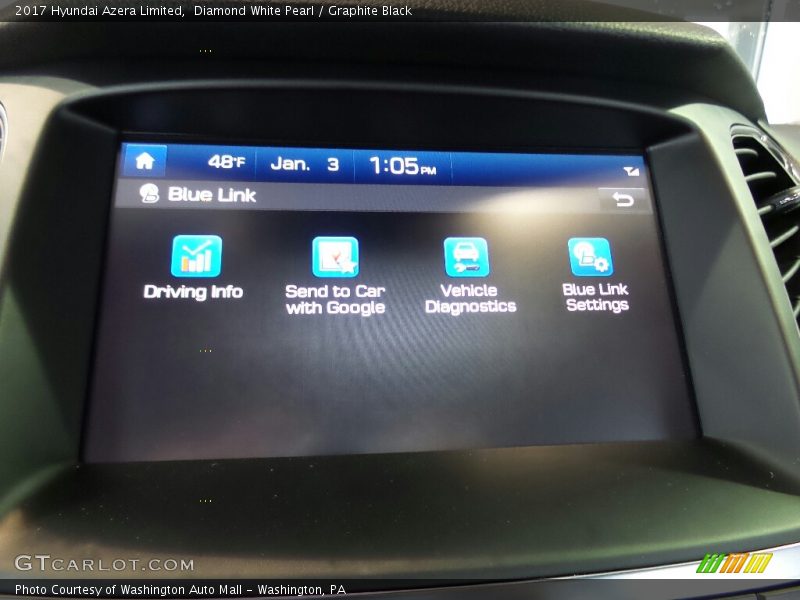 Controls of 2017 Azera Limited