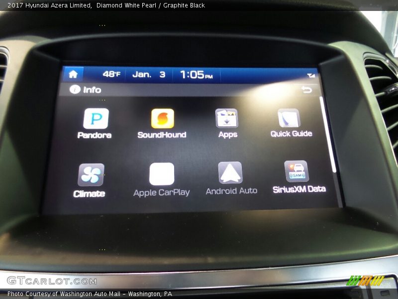 Controls of 2017 Azera Limited