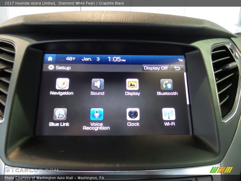 Controls of 2017 Azera Limited