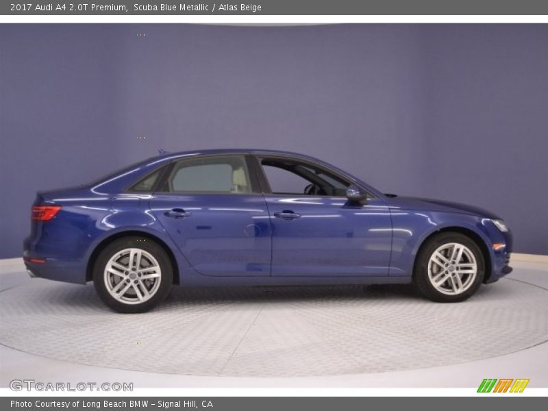 Scuba Blue Metallic / Atlas Beige 2017 Audi A4 2.0T Premium