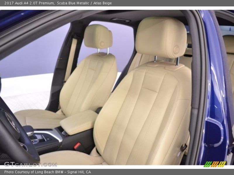 Scuba Blue Metallic / Atlas Beige 2017 Audi A4 2.0T Premium