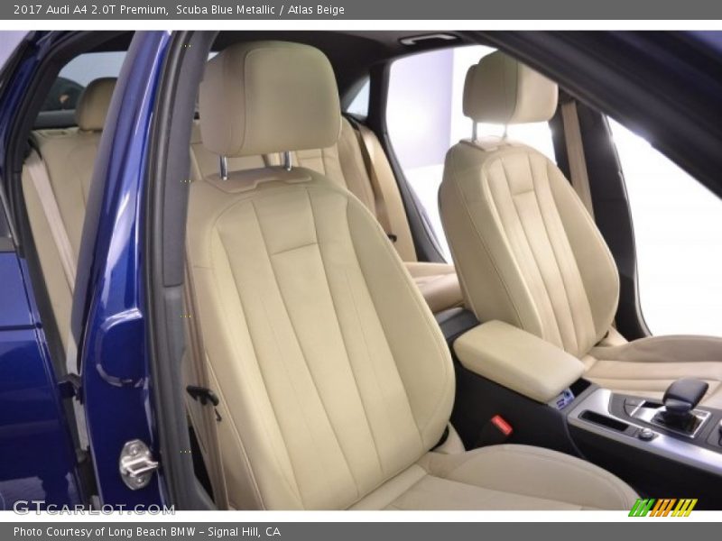 Scuba Blue Metallic / Atlas Beige 2017 Audi A4 2.0T Premium