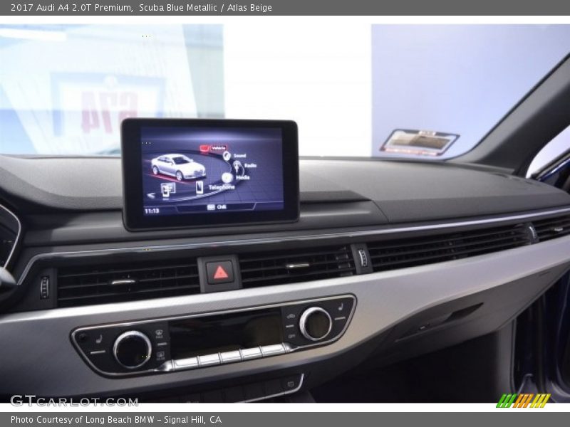 Scuba Blue Metallic / Atlas Beige 2017 Audi A4 2.0T Premium