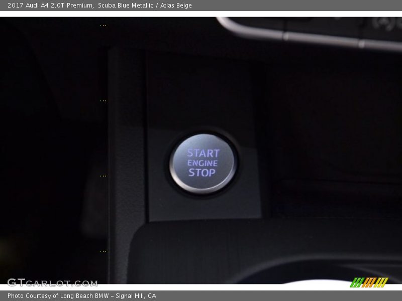 Scuba Blue Metallic / Atlas Beige 2017 Audi A4 2.0T Premium