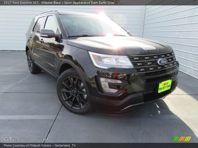 Shadow Black / Sport Appearance Dark Earth Gray 2017 Ford Explorer XLT