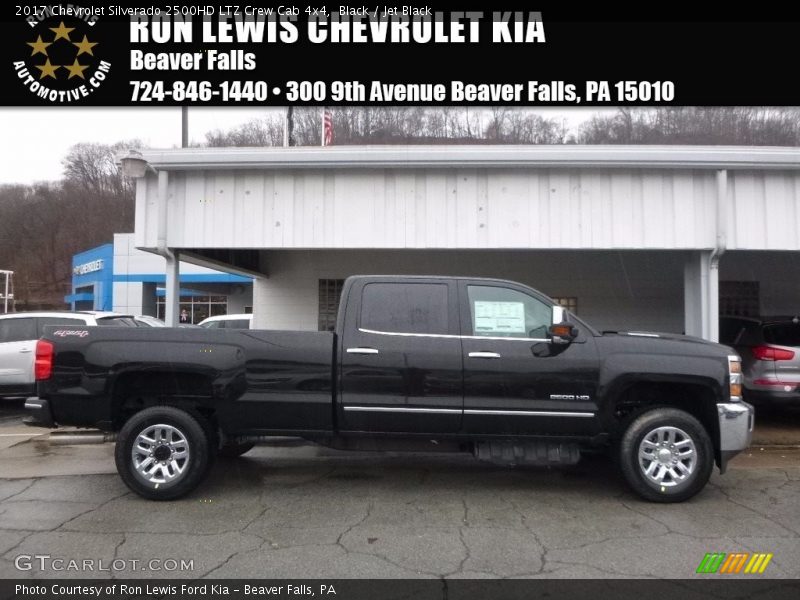 Black / Jet Black 2017 Chevrolet Silverado 2500HD LTZ Crew Cab 4x4