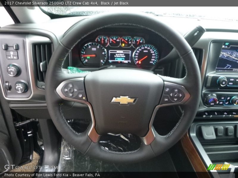 Black / Jet Black 2017 Chevrolet Silverado 2500HD LTZ Crew Cab 4x4