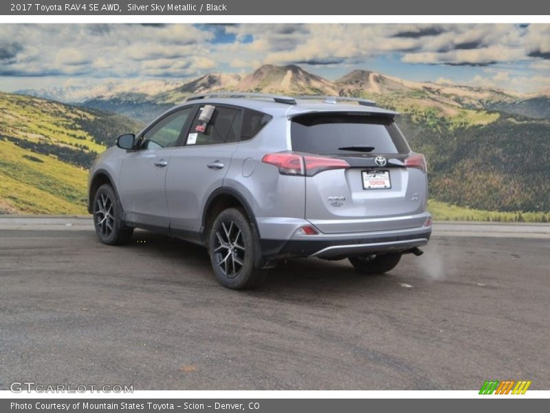 Silver Sky Metallic / Black 2017 Toyota RAV4 SE AWD