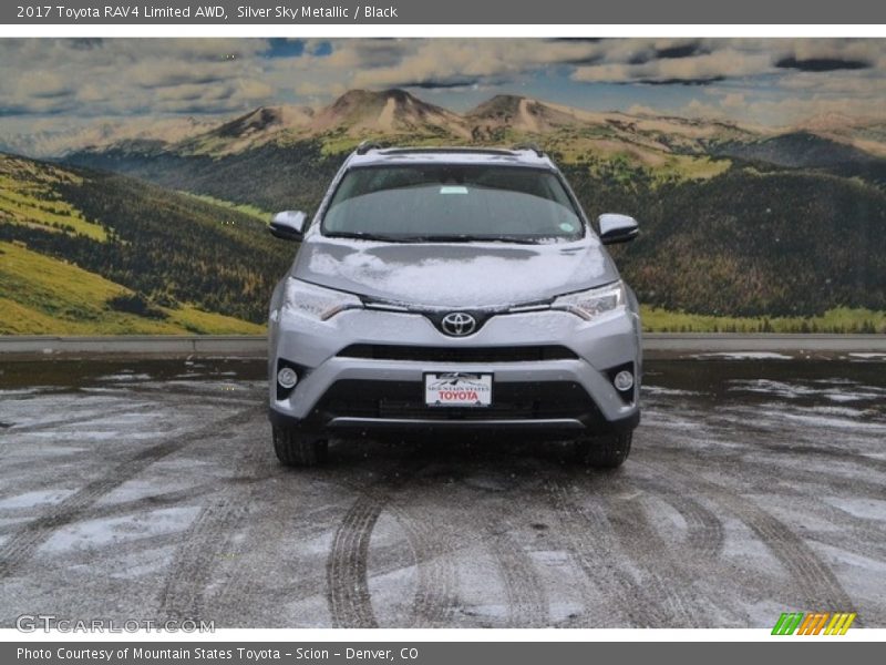 Silver Sky Metallic / Black 2017 Toyota RAV4 Limited AWD