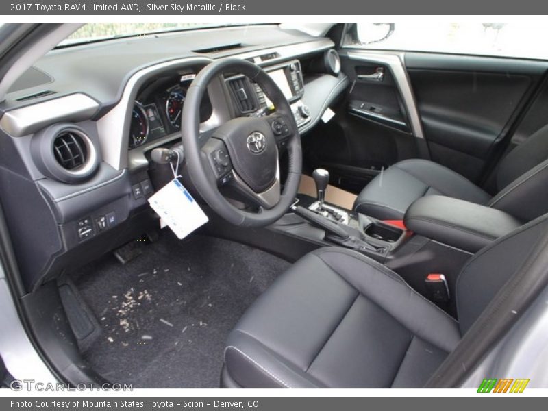 Silver Sky Metallic / Black 2017 Toyota RAV4 Limited AWD