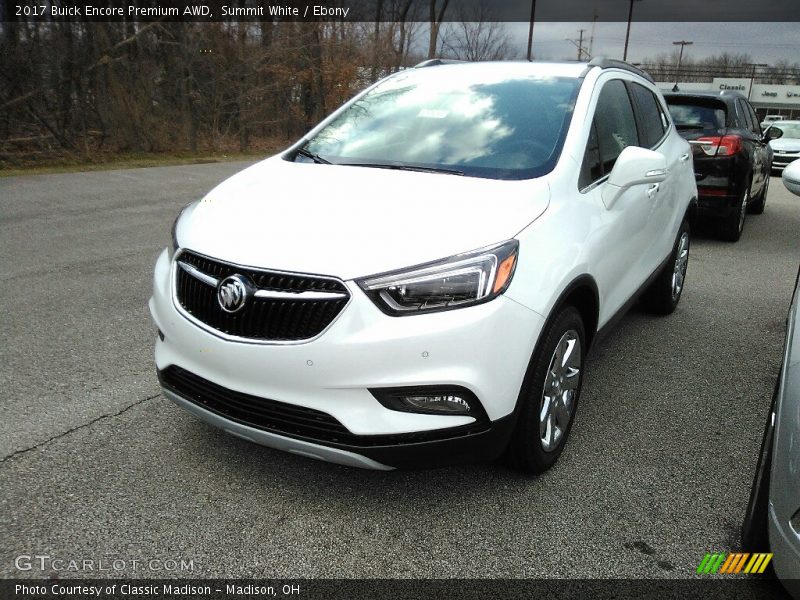 Summit White / Ebony 2017 Buick Encore Premium AWD