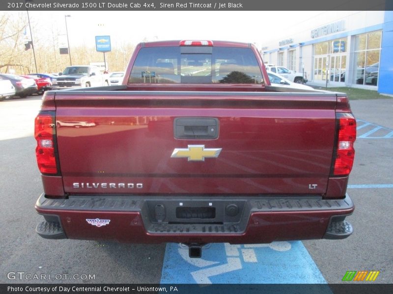 Siren Red Tintcoat / Jet Black 2017 Chevrolet Silverado 1500 LT Double Cab 4x4