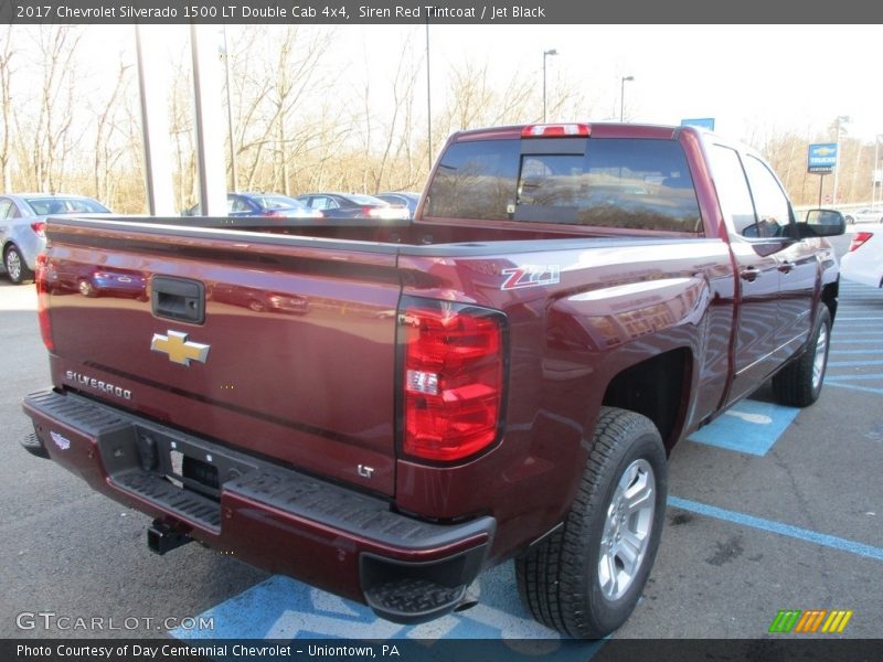 Siren Red Tintcoat / Jet Black 2017 Chevrolet Silverado 1500 LT Double Cab 4x4