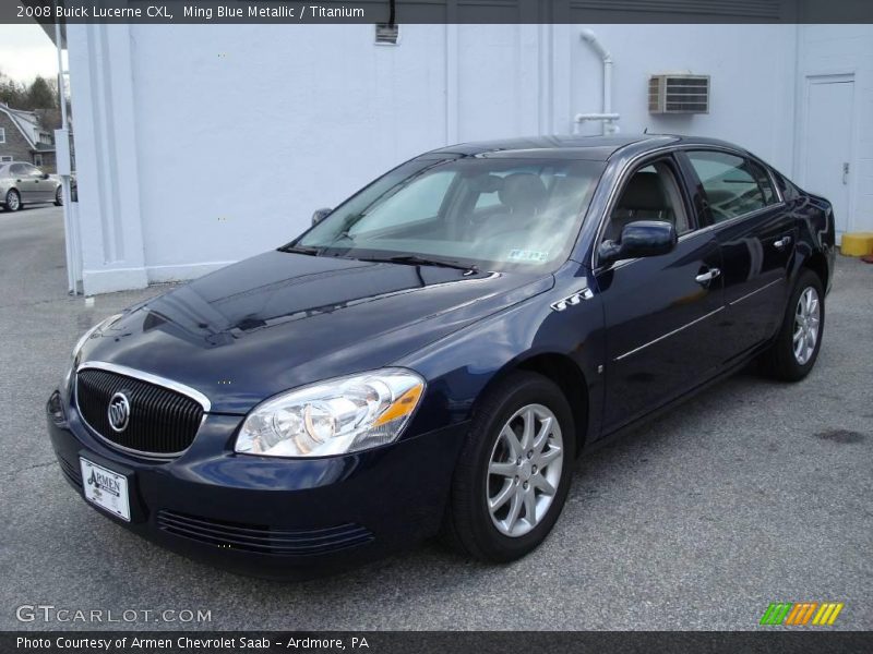 Ming Blue Metallic / Titanium 2008 Buick Lucerne CXL