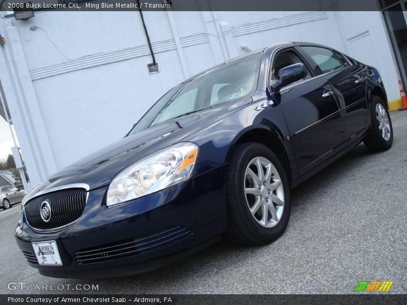 Ming Blue Metallic / Titanium 2008 Buick Lucerne CXL